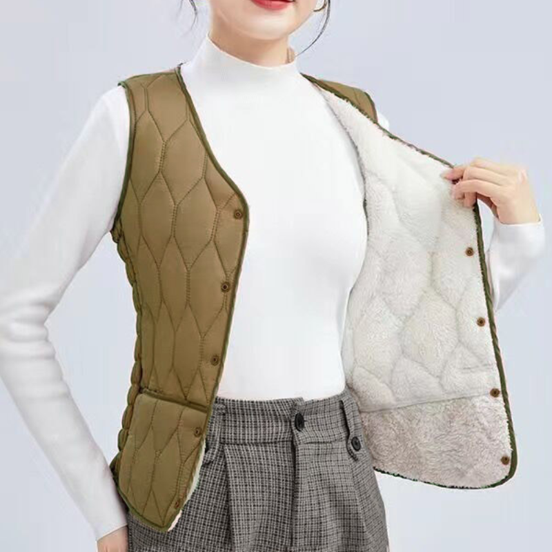 💟 Ženski kratek telovnik za spodnje nošenje. Nov, lahek, topel brezrokavnik za jesen in zimo