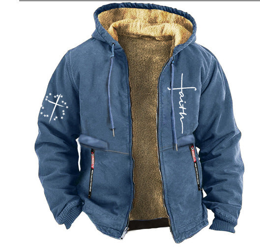 🔥【45% OFF】【S-3XL】La modă pentru bărbați, toamnă și iarnă, sacou îngroșat de catifea lejeră
