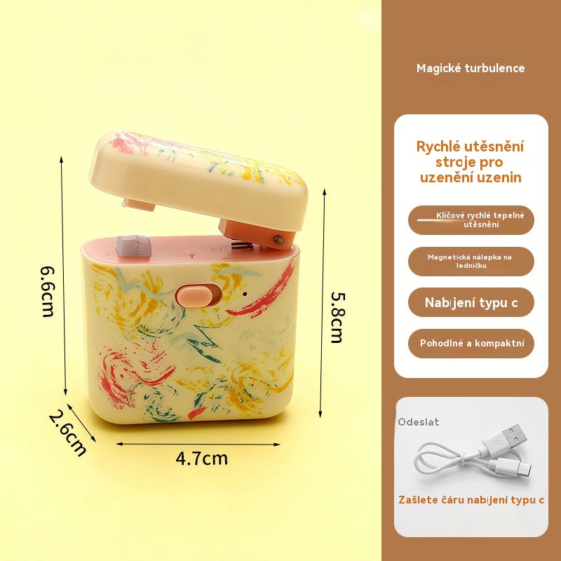 💛 Mini svářečka – Dobíjecí s konektorem typu C, uzamkněte čerstvost jedním dotykem