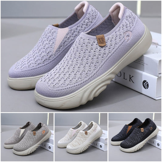 💖【35-41】Primăvară și toamnă, pantofi de damă respirabili cu țesătură zburătoare.
