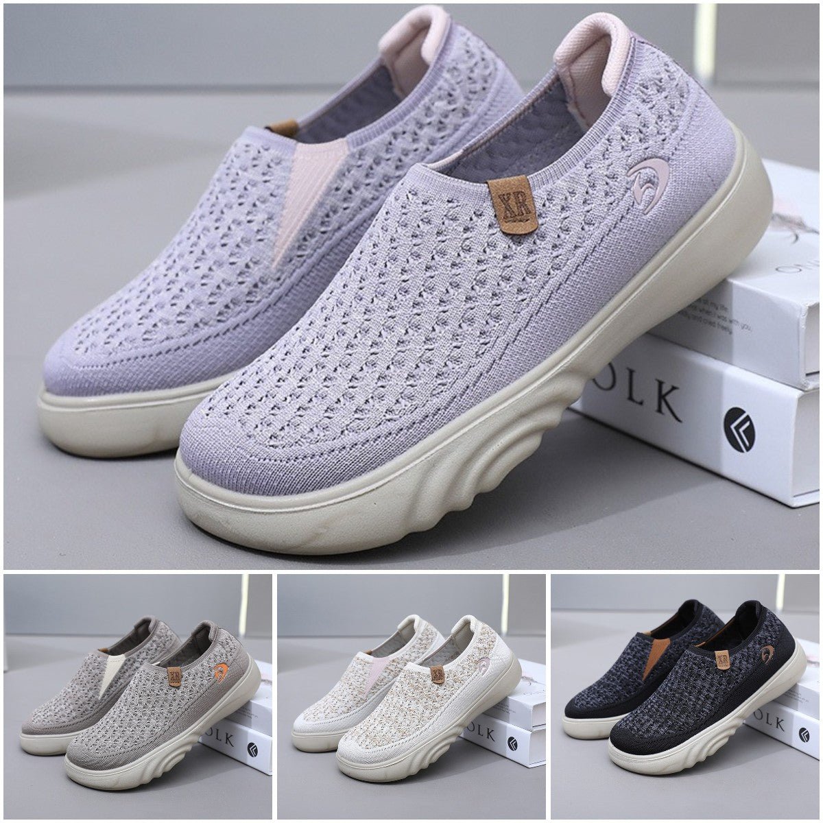 💖【35-41】Primăvară și toamnă, pantofi de damă respirabili cu țesătură zburătoare.