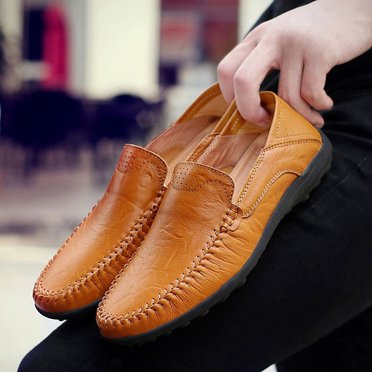 😎👞【39-47】Pantofi casual din piele pentru bărbați, la modă