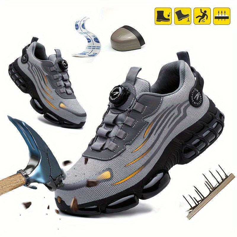 💥Pracovná obuv pre každý deň, odolná proti nárazom a prepichnutiu, s oceľovou špičkou, pohodlná a protišmyková bezpečnostná obuv.