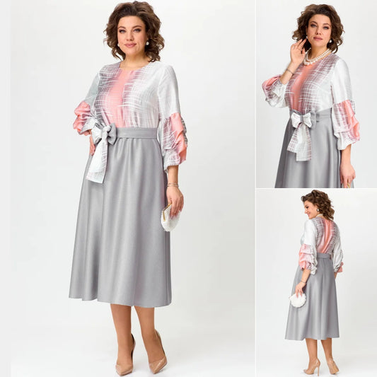 🔥【S-5XL】👗 Nové módne šaty, klasický dizajn, elegantné a jednoduché 