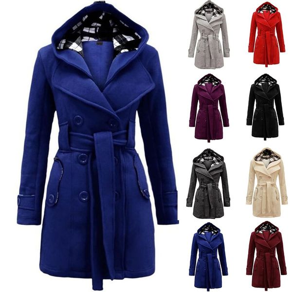 ✨【S-3XL】Nová zimní dámská středně dlouhá teplá bunda s kapucí