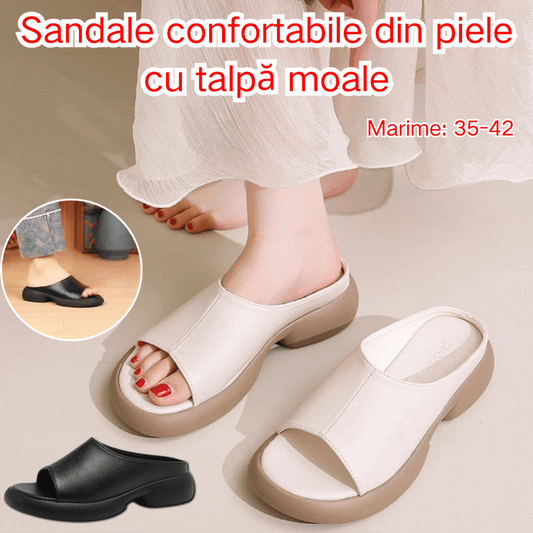 💟👡【35-42】2025 Noua sandale retro confortabile din piele de vacă cu talpă moale