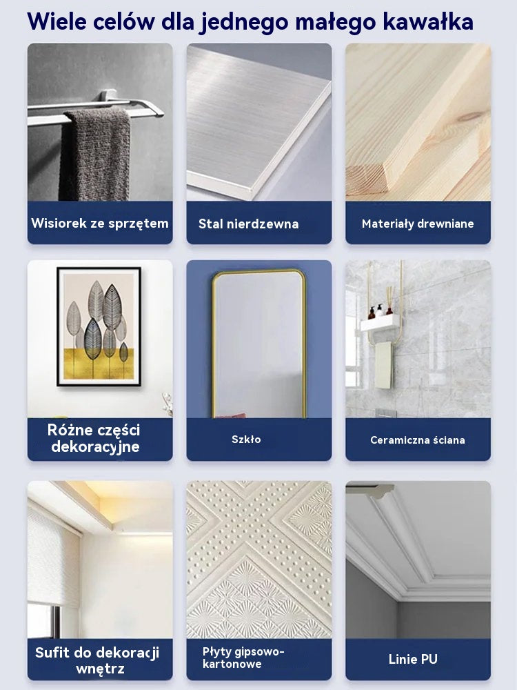 👍🔥【Cumpărați 2, primiți 2 gratuit】Adeziv practic multifuncțional, fără cuie: impermeabil, nu necesită găurire, poate fi utilizat pe metal, plastic, gresie, ceramică, sticlă și lemn.