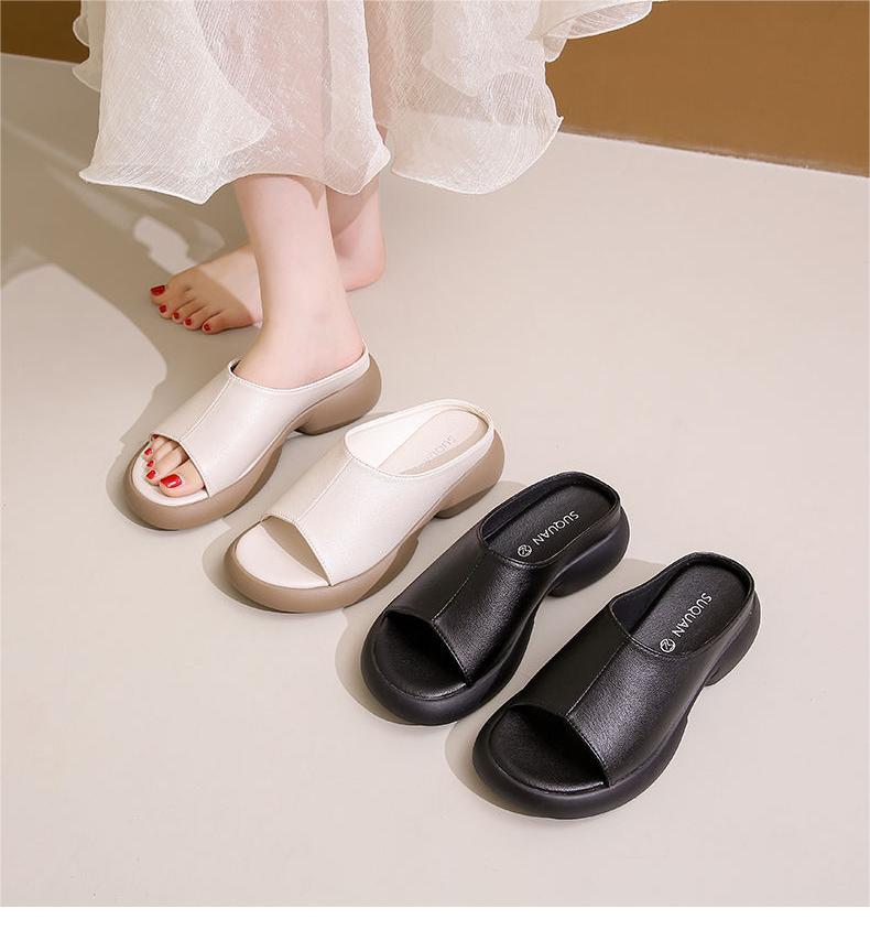 💟👡【35-42】2025 Noua sandale retro confortabile din piele de vacă cu talpă moale