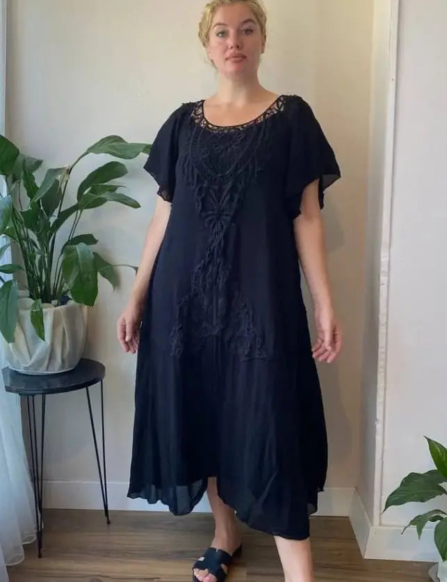 👗2025 Rochie nouă pentru femei cu dantelă lată, mărime mare