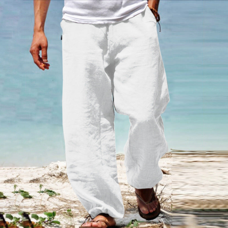 👖🕺【S–5XL】 Pantaloni bărbătești de vară, largi și cu croială dreaptă.