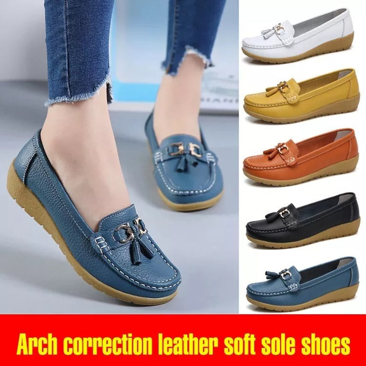 💕【35-44】Noi pantofi din piele pentru femei, la modă de primăvară și vară.
