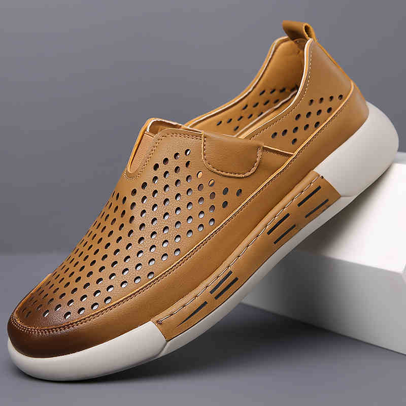 👏【39-44】Pantofi noi de vară pentru bărbați din piele cu talpă moale