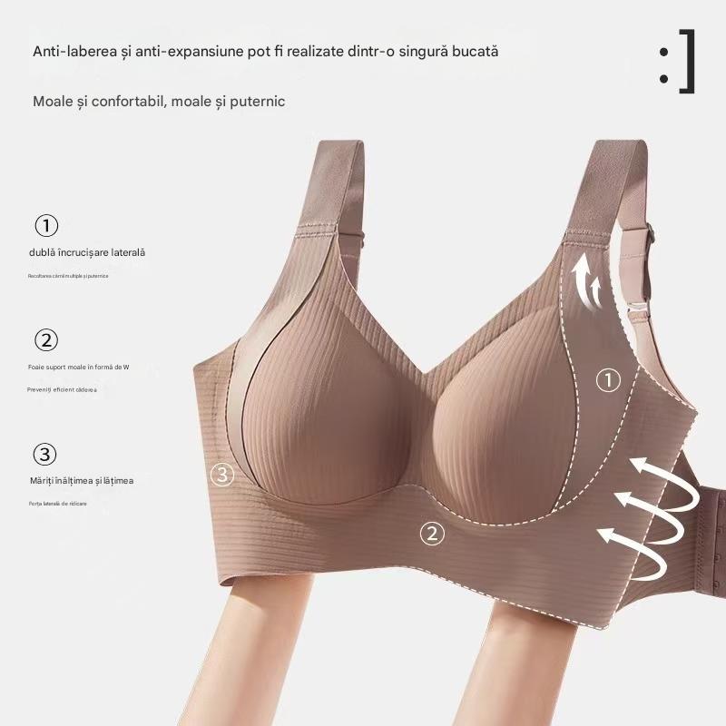 💟【Ofertă limitată în timp】🎁【40-100 kg】Sutien de sustinere moale, fara cusaturi, cupa plina