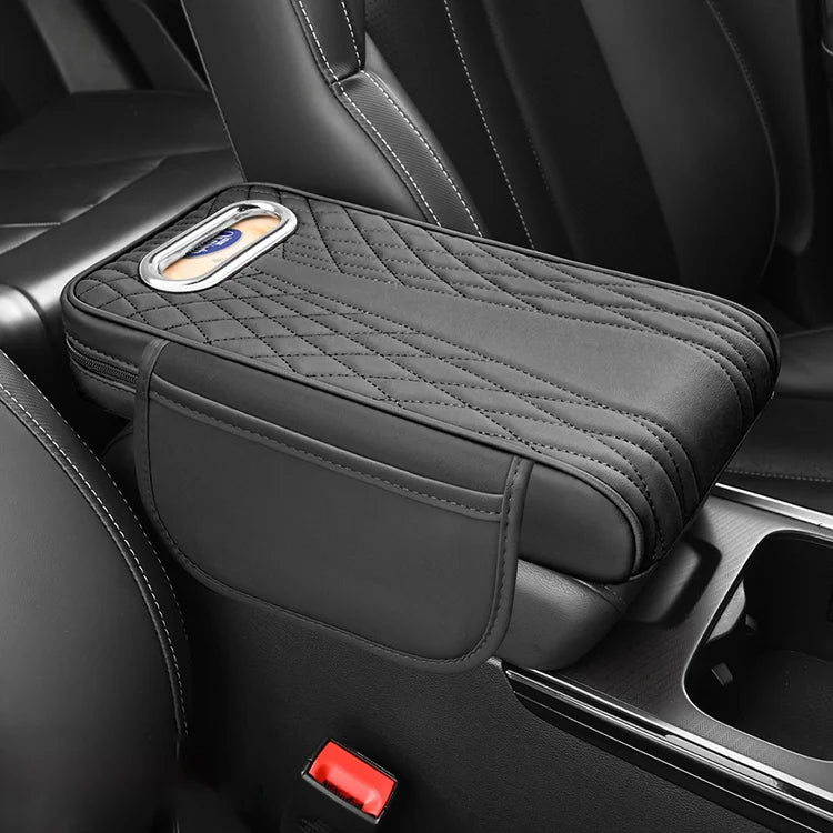 👏🚗 Večnamenska usnjena škatla za naslon za roke tri v enem--Večnamensko in praktično