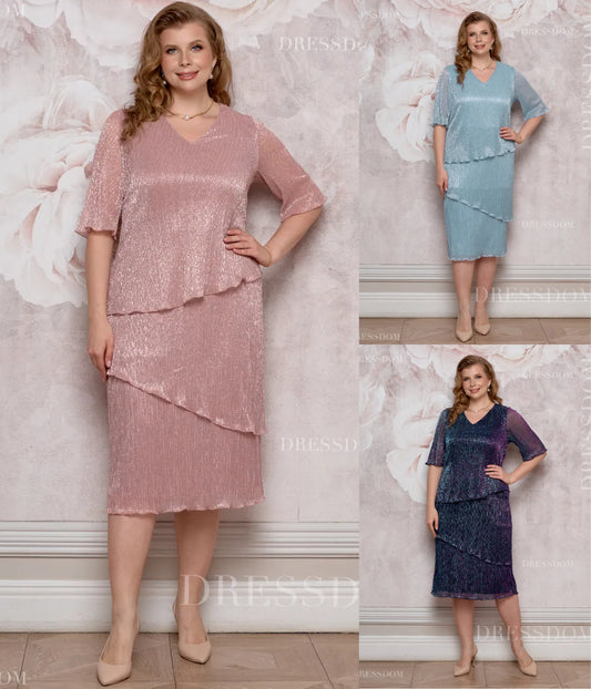 👗【Výpredaj】【S-5XL】Elegantné a kvalitné šaty 