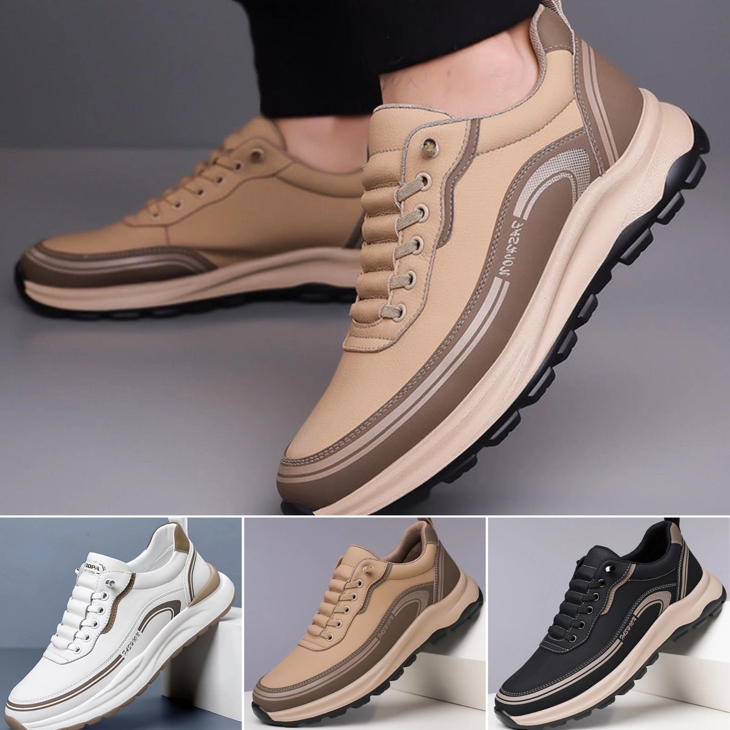 🎁👞 【39-45】Pantofi sport bărbătești casual ușori, cu talpă moale pentru confort maxim
