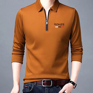 👔💁‍♂️ Tricou polo cu mânecă lungă pentru bărbați