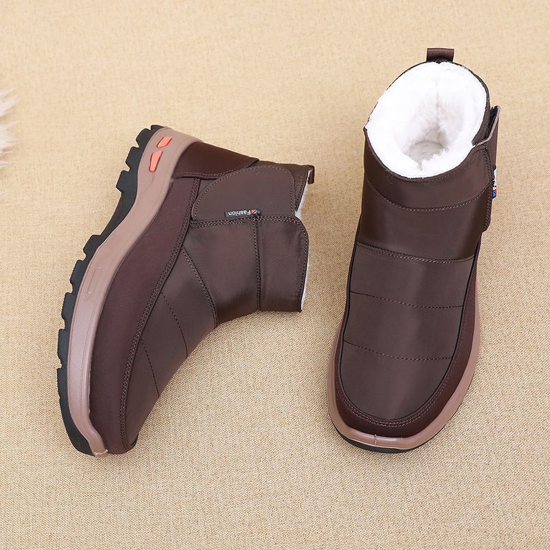 🔥【39-45】👟Cizme de zăpadă impermeabile din bumbac pentru bărbați❄️Lână pură