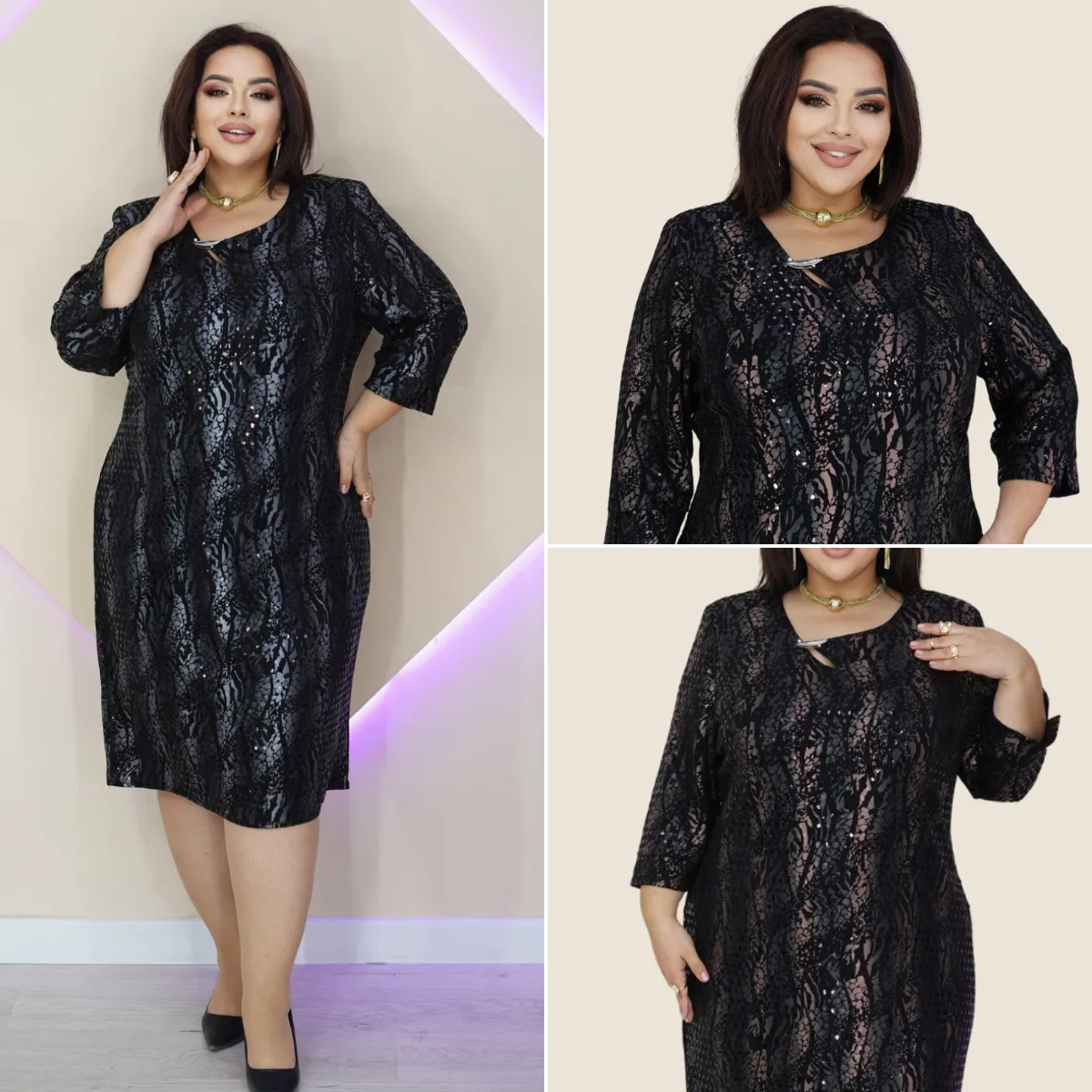 👗【40KG-120KG】【S-5XL】2025 Rochie rafinata de marime mare