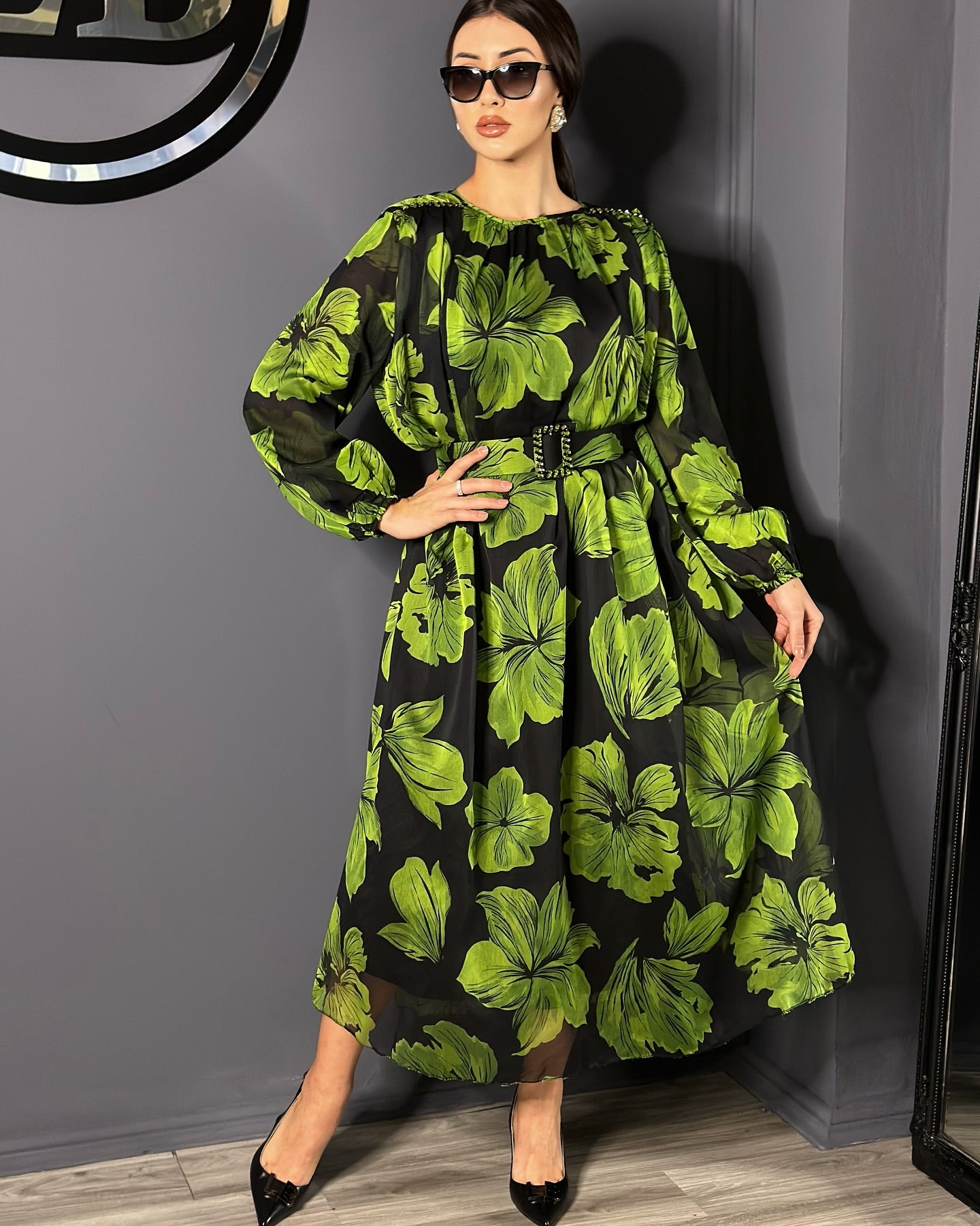 【S-5XL】👗Nové elegantné kvetinové tylové šaty na leto 