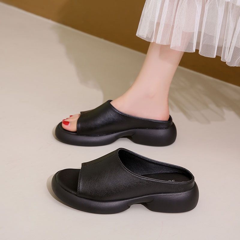 💟👡【35-42】2025 Noua sandale retro confortabile din piele de vacă cu talpă moale