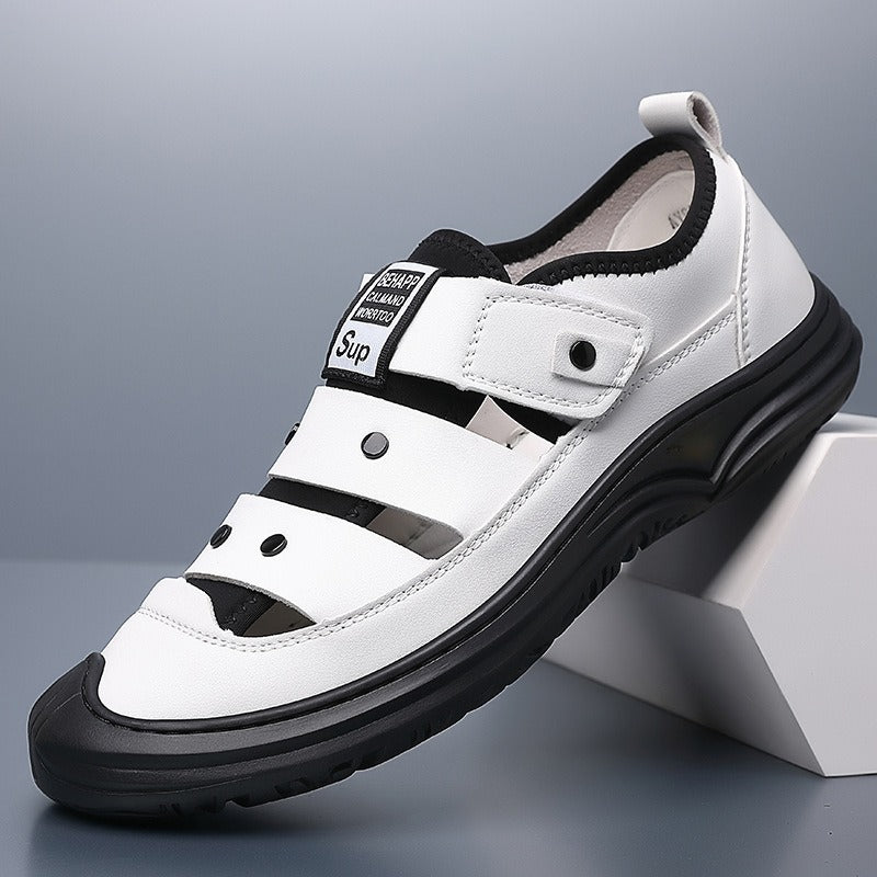 💁‍♂️👞【39-44】Sandale de vară pentru bărbați cu vârful deschis.