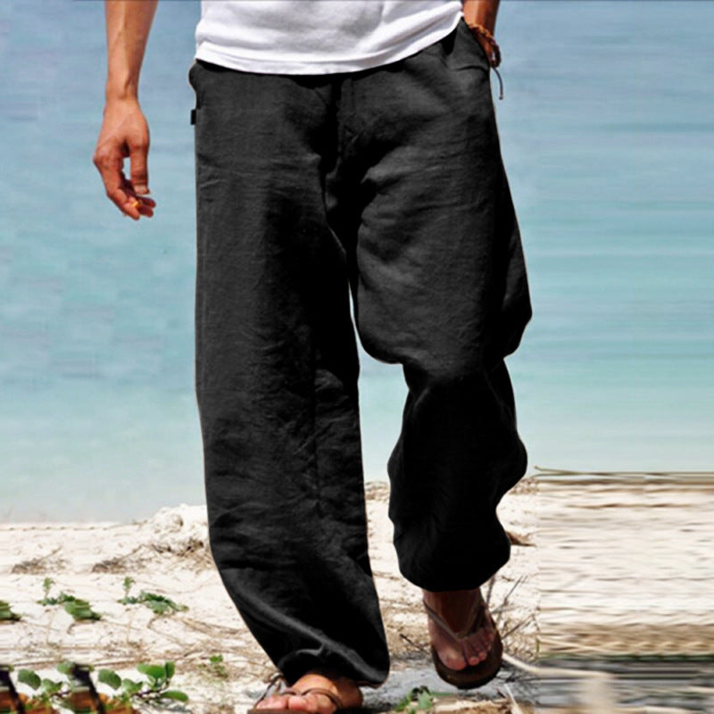 👖🕺【S–5XL】 Pantaloni bărbătești de vară, largi și cu croială dreaptă.