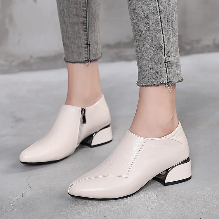 👠【35-40】Moda Piele moale Talpa moale Doamnelor Tocuri joase