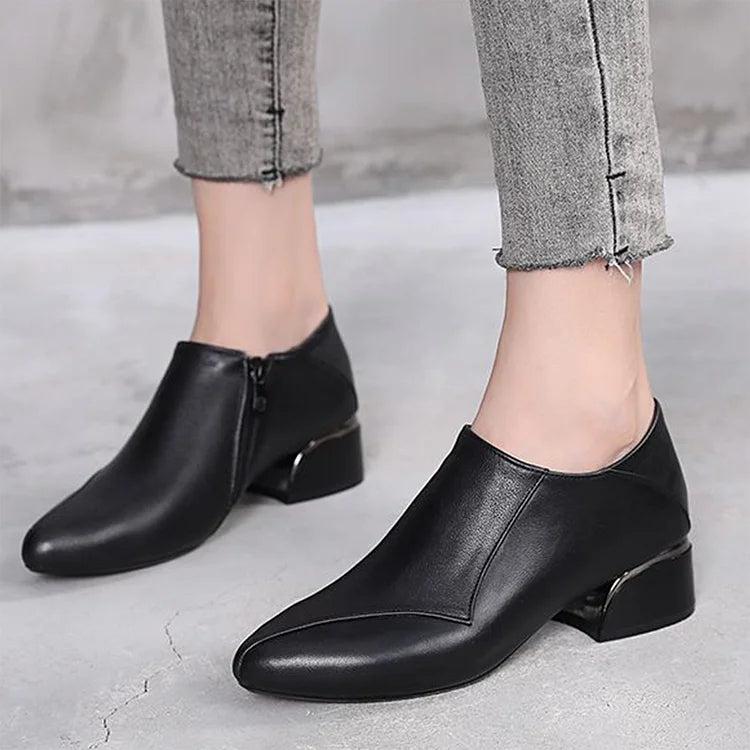 👠【35-40】Moda Piele moale Talpa moale Doamnelor Tocuri joase
