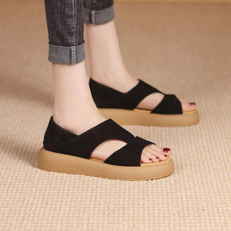 🌴👡【35-42】Sandale plate pentru femei, la modă, casual, confortabile de vară.