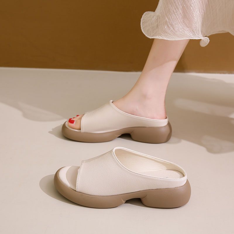💟👡【35-42】2025 Noua sandale retro confortabile din piele de vacă cu talpă moale