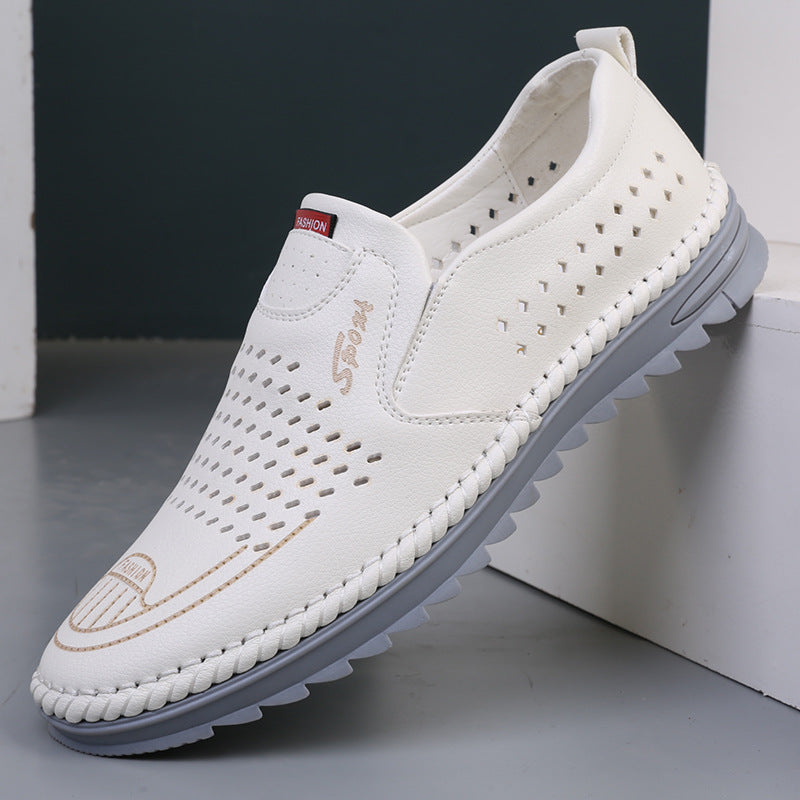 👟Pantofi casual din piele naturală pentru bărbați, lucrați manual