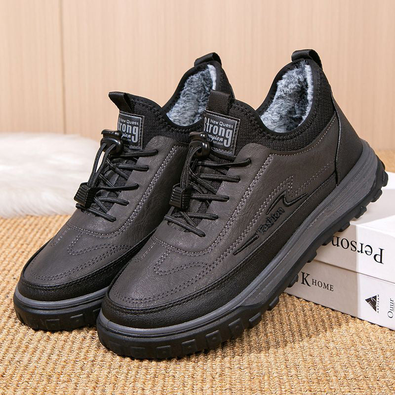 👞【39-44】🔥Pánske zimné bavlnené topánky, teplé a pohodlné, hrubá bavlnená podrážka, plyšové a mäkké