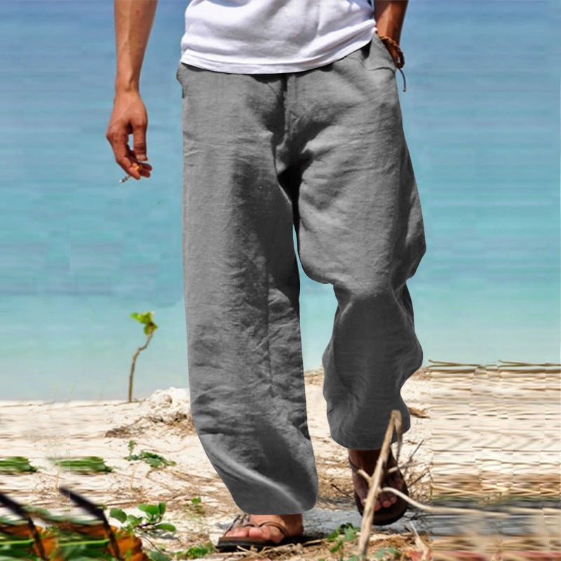 👖🕺【S–5XL】 Pantaloni bărbătești de vară, largi și cu croială dreaptă.
