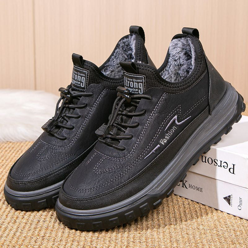 👞【39-44】🔥Pánske zimné bavlnené topánky, teplé a pohodlné, hrubá bavlnená podrážka, plyšové a mäkké