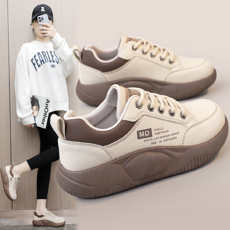 【35-40】2025 adidași casual noi pantofi de înălțire cu talpă groasă