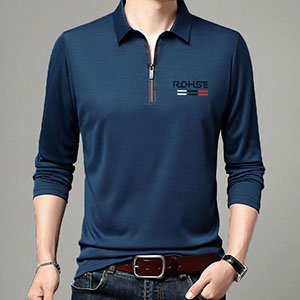 👔💁‍♂️ Tricou polo cu mânecă lungă pentru bărbați