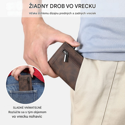 Vyskakovací peněženka na karty s funkcí RFID proti krádeži