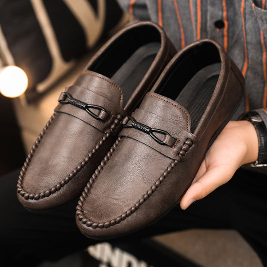 👞✨ Vara pantofi bărbați low-top sute pantofi casual pantofi din piele respirabil.