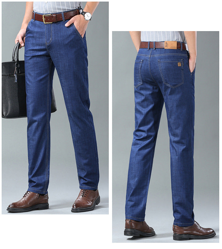 👖👖 Blugi pentru bărbați de mărime mare simpli, casual și versatili