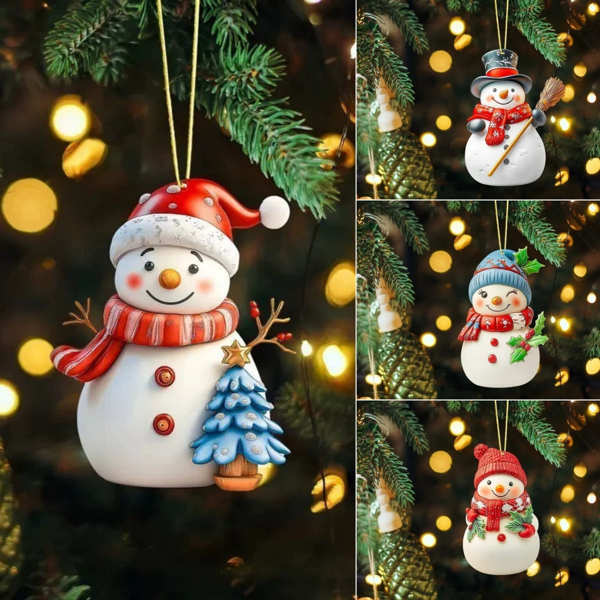 🎄🎅【Božični novosti – prodajna uspešnica】⛄Božični snežak, praznično vzdušje, okraski za božično drevo in viseči okrasni predmeti