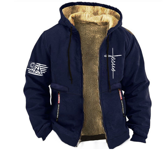 🔥【45% OFF】【S-3XL】La modă pentru bărbați, toamnă și iarnă, sacou îngroșat de catifea lejeră