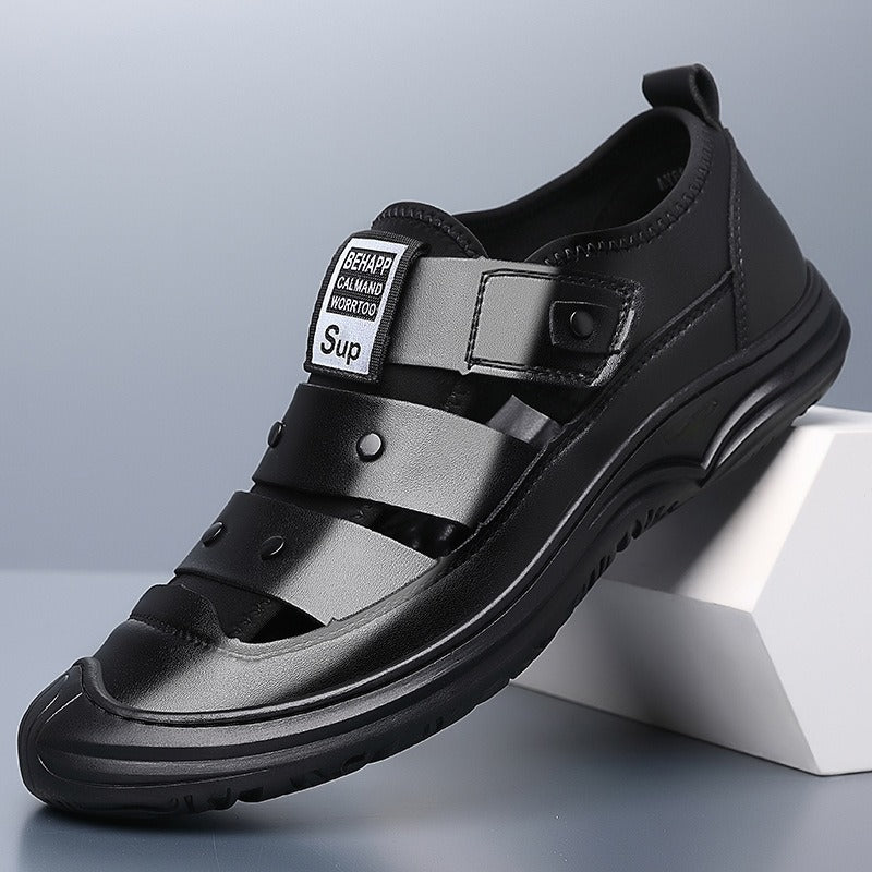 💁‍♂️👞【39-44】Sandale de vară pentru bărbați cu vârful deschis.