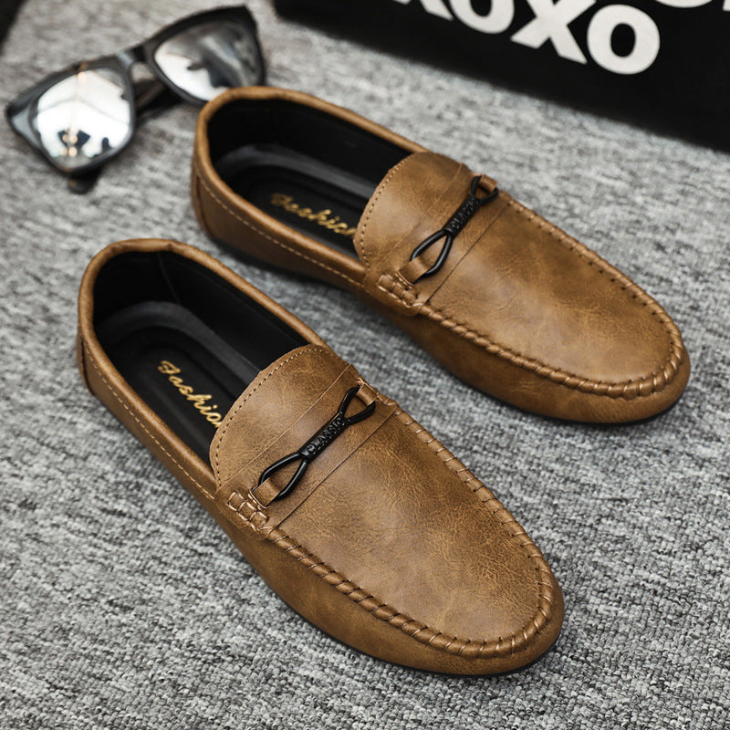 👞✨ Vara pantofi bărbați low-top sute pantofi casual pantofi din piele respirabil.