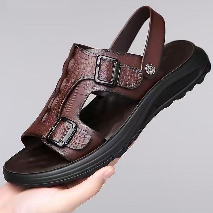 【38-44】Sandale casual pentru bărbați, cu fund moale, papuci de plajă antiderapanți