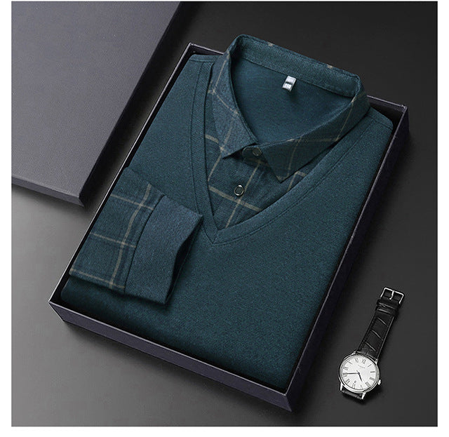 👔✔【M-4XL】Všestranné, ležérne, nežehliteľné POLO tričko s klopou 