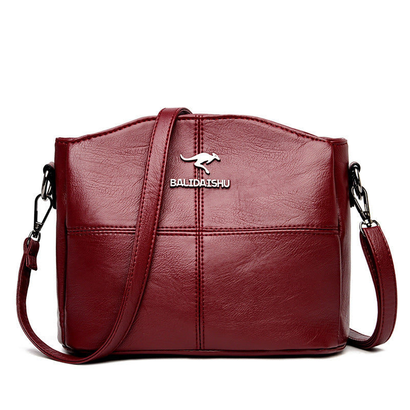 🔥【Cumpărați 1, primiți 1 gratuit】👜👜 Geantă de umăr din piele naturală, în stil nou, retro lucrată manual, la modă și versatilă