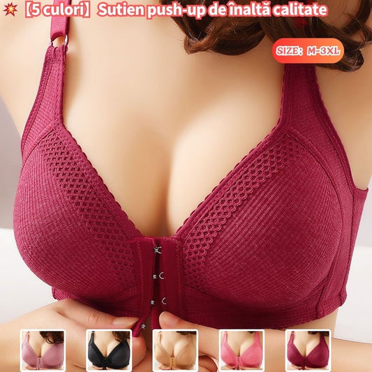 💥【Pachet de 3】Sutien push-up de înaltă calitate, fără cusături, la modă și sexy, previne căderea