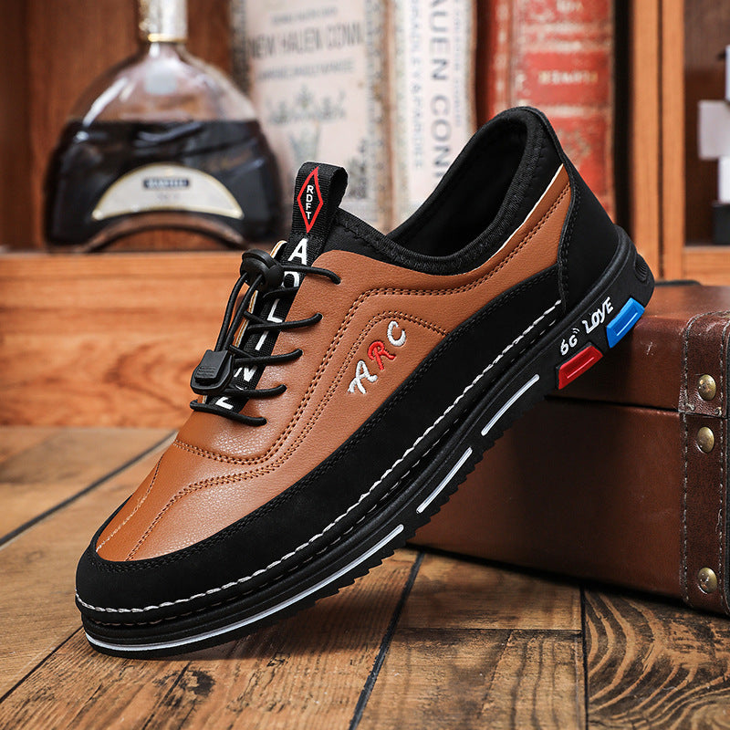 🔥Cele mai bune produse noi🔥【39-48】Pantofi bărbătești casual de afaceri din piele impermeabili și rezistenți la pete, cu talpă moale, confortabili la purtare