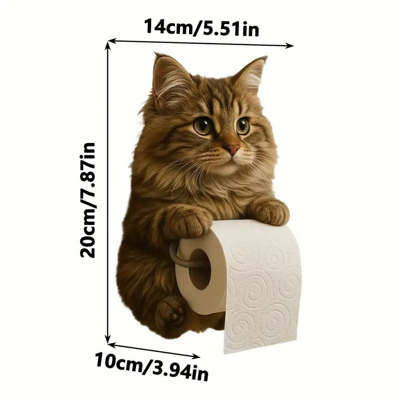🐱 Suport de hârtie igienică cu tema pisicii drăguțe